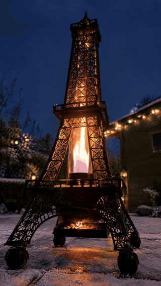 Die Flamme in der Glasröhre